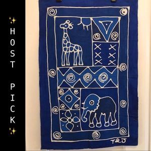 ✨HP✨ NEW Blue African Safari Animal wall art